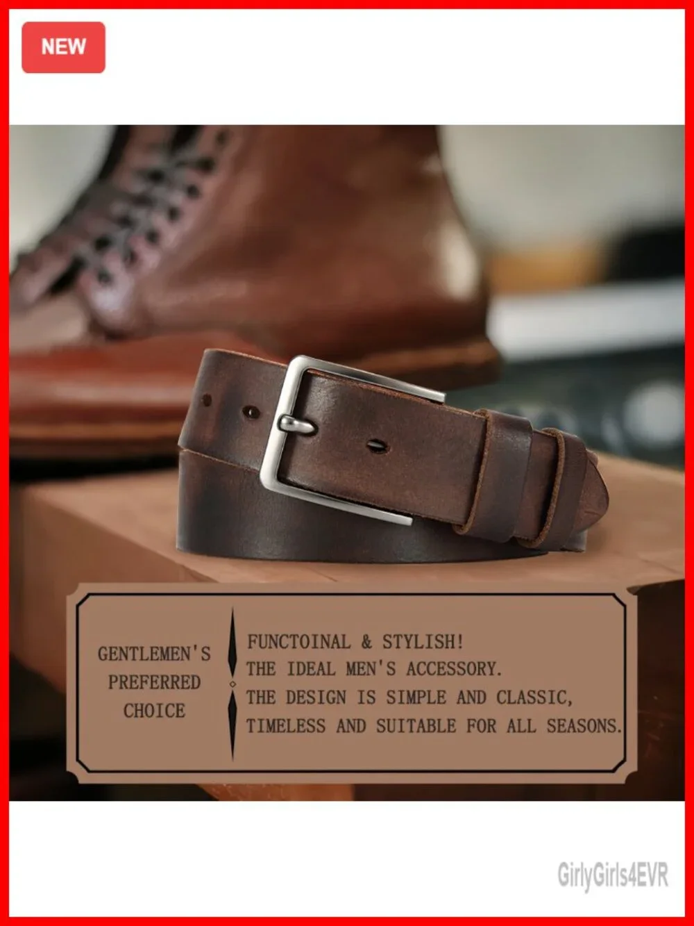 Genuine Leather Belt 1.5